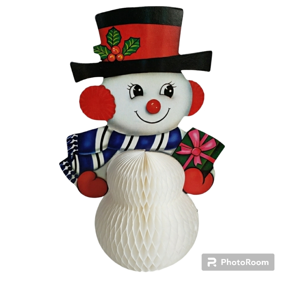 Snowman Cardboard Honeycomb Figure